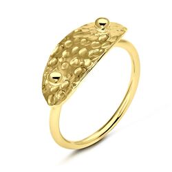 Gold Plated Silver Rings NSR-2814-GP